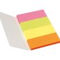   Oldaljelölő papír Info Notes 20x50mm 4x40 lapos élénk vegyes színek