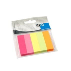   Oldaljelölő Info Notes Info Flag papír 15x50 mm 5x100 lapos élénk vegyes színek