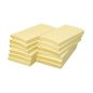  Öntapadós jegyzettömb Info Notes 125x75 mm 100 lapos sárga környezetbarát