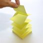   Öntapadós jegyzettömb Info Notes 75x75 mm 80 lapos Z tömb élénk sárga