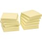   Öntapadós jegyzettömb Info Notes 50x40 mm 12x100 lapos sárga környezetbarát