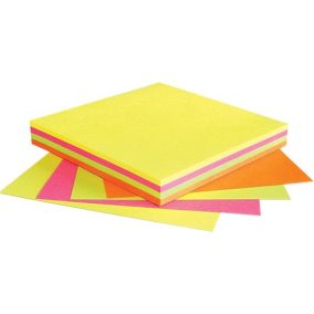 Öntapadós jegyzettömb Info Notes 75x75 mm 100 lapos élénk vegyes színek   Öntapadós jegyzettömb Info Notes 75x75 mm 100 lapos élénk vegyes színek