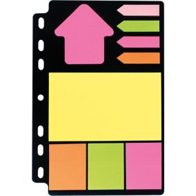 Öntapadós jegyzettömb szett Info Notes 150x220 mm vegyes színek gyűrűs betéten   Öntapadós jegyzettömb szett Info Notes 150x220 mm vegyes színek gyűrűs betéten