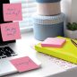   Öntapadós jegyzettömb Info Notes 75x75 mm 80 lapos élénk pink