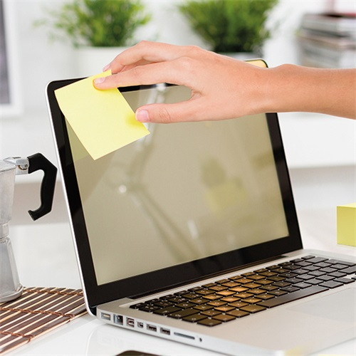 Öntapadós jegyzettömb Info Notes 75x75 mm 400 lapos sárga