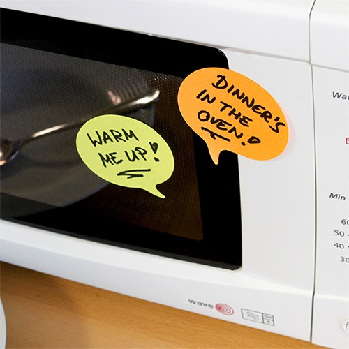 Öntapadós jegyzettömb Info Notes Cubes 70x70 mm 200 lapos neon vegyes színek mondatfelhő