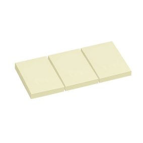 Öntapadós jegyzettömb Info Notes 40x50 mm 3x100 lapos sárga   Öntapadós jegyzettömb Info Notes 40x50 mm 3x100 lapos sárga