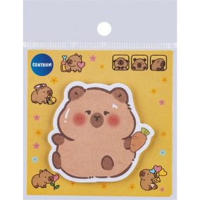 Öntapadós jegyzettömb CAPYBARA 80x80 mm 30 lapos vegyes