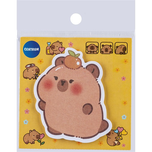 Öntapadós jegyzettömb CAPYBARA 80x80 mm 30 lapos vegyes