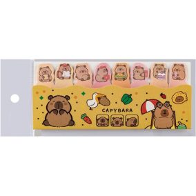 Oldaljelölő CAPYBARA 50x14 mm 15 lapos 8 féle Oldaljelölő CAPYBARA 50x14 mm 15 lapos 8 féle