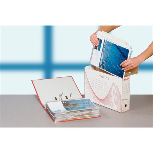 Archiváló doboz Esselte Boxy 10 cm gerinccel fehér 128102