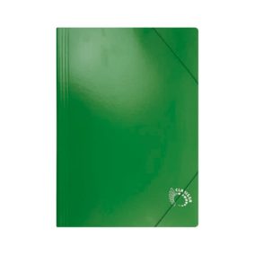 Gumis mappa karton A/4 zöld