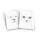 Gumis mappa Pigna Monocromo White A/4