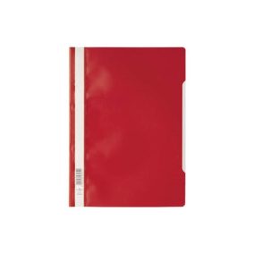 Gyorsfűző PVC Durable A/4 áttetsző előlap piros Gyorsfűző PVC Durable A/4 áttetsző előlap piros