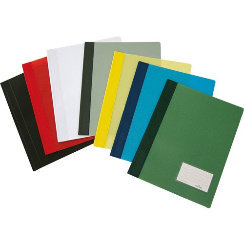 Gyorsfűző PVC Durable Duralux A/4 áttetsző extra erős sárga