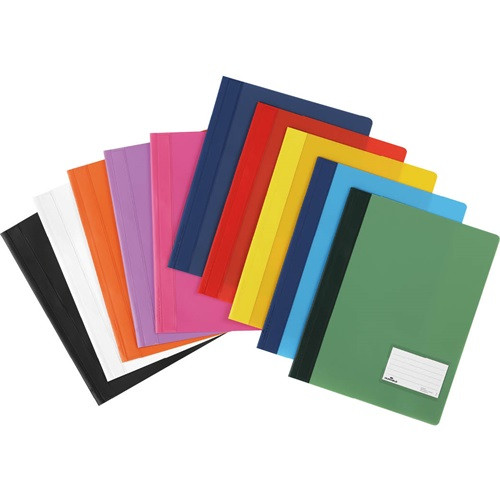 Gyorsfűző PVC Durable Duralux A/4 áttetsző extra erős sárga