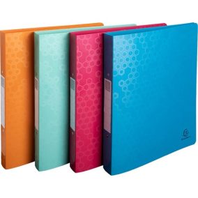   Gyűrűs könyv Exacompta Maia A/4+ 2 gyűrűs 40 mm gerinccel PP vegyes színek