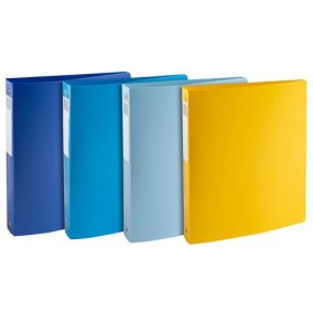 Gyűrűs könyv Exacompta Bee Blue A/4 4 gyűrűs 40 mm gerinccel vegyes színek   Gyűrűs könyv Exacompta Bee Blue A/4 4 gyűrűs 40 mm gerinccel vegyes színek