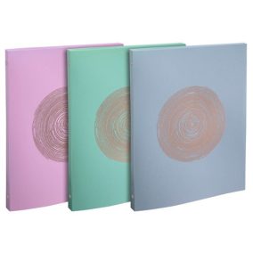   Gyűrűs könyv Exacompta Ellipse A/4 4 gyűrűs 20 mm gerinccel vegyes színek