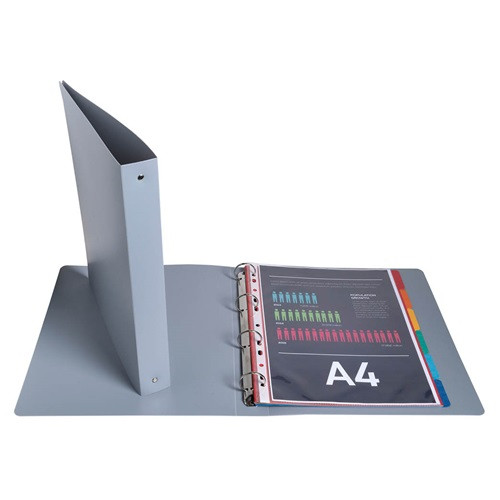 Gyűrűs könyv Exacompta Ellipse A/4 4 gyűrűs 40 mm gerinccel vegyes színek