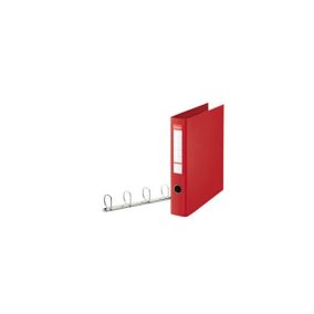   Gyűrűs könyv Esselte Jumbo A/4 4 D 4 gyűrűs 58 mm gerinccel piros 82403