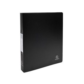   Gyűrűs könyv Exacompta Opaque A/4 Maxi 2 gyűrűs 40 mm gerinccel PP fekete