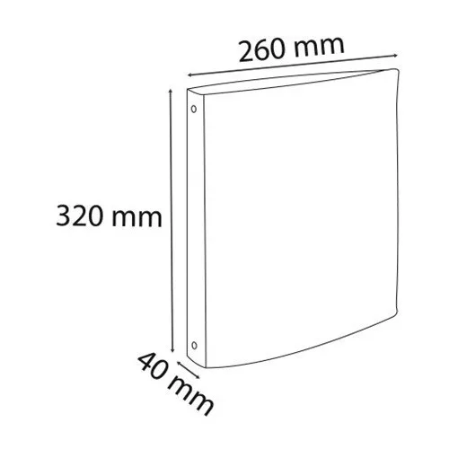 Gyűrűs könyv Exacompta Autentik A/4 2 gyűrűs 40 mm gerinccel vegyes színek