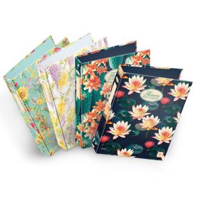   Gyűrűs könyv Pigna Nature Flowers A/4 4 gyűrűs 40 mm gerinccel