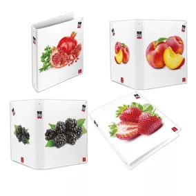 Gyűrűs könyv Pigna Fruits A/4 4 gyűrűs 40 mm  gerinccel