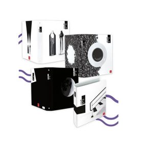   Gyűrűs könyv Pigna Black and White A/4 4 gyűrűs 30 mm gerinccel