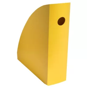   Iratpapucs műanyag Exacompta Bee Blue A/4+ 11 cm gerinccel sáfránysárga