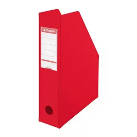   Iratpapucs karton összehajtható Esselte A/4 8 cm gerinccel piros 56003
