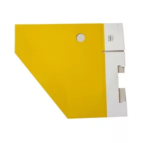   Iratpapucs karton összehajtható pd A/4 10 cm gerinccel karton sárga