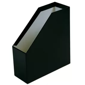   Iratpapucs pd karton merev falú A/4 9 cm gerinccel fóliás fekete