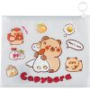 Cipzáras tasak CAPYBARA PVC 21x17 cm vegyes