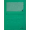 Pólyás iratgyűjtő Exacompta A/4 120g zöld ablakos