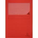 Pólyás iratgyűjtő Exacompta A/4 120g piros ablakos