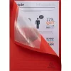 Pólyás iratgyűjtő Exacompta A/4 120g piros ablakos