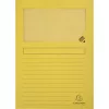 Pólyás iratgyűjtő Exacompta A/4 120g sárga ablakos