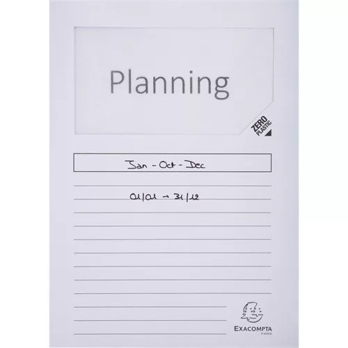 Pólyás iratgyűjtő Exacompta A/4 120g fehér ablakos