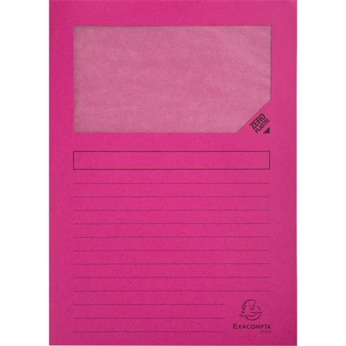 Pólyás iratgyűjtő Exacompta A/4 120g vegyes színek ablakos