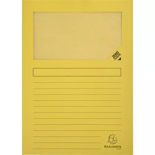 Pólyás iratgyűjtő Exacompta A/4 120g vegyes színek ablakos