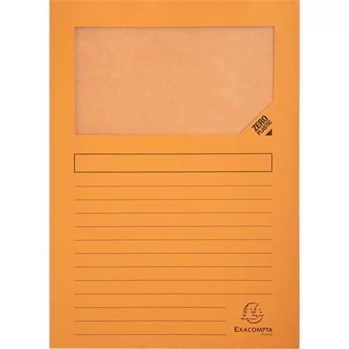 Pólyás iratgyűjtő Exacompta A/4 120g vegyes színek ablakos