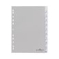 Elválasztólap PP Durable A/4 1-10-ig szürke