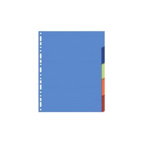 Elválasztólap karton Exacompta A/4 5 részes színes 170 g