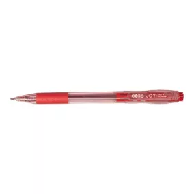 Golyóstoll Cello Joy 0,7 mm piros eldobható