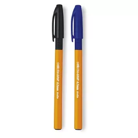   Golyóstoll Cello Tri-Grip sárga tolltest 0,7 mm kék eldobható