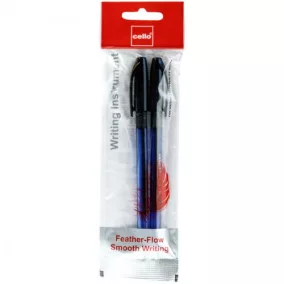   Golyóstoll Cello Tri-Grip kék tolltest 0,7 mm kék eldobható 2 db/bliszter