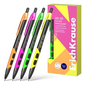   Golyóstoll ErichKrause XR-30 Matic&Grip Accent 0.7 mm kék vegyes színek