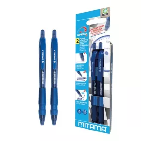 Golyóstoll Mitama SPEED 3, 2db-os klt., kék tinta
